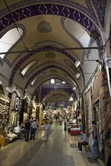 Interior of the Grand Bazaar (Great Bazaar), Istanbul, Turkey, Europe