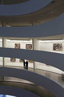 Images Dated 13th October 2009: Interior of the Guggenheim Museum, New York City, New York, United States of America