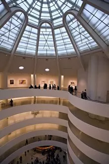 Images Dated 13th October 2009: Interior of the Guggenheim Museum, New York City, New York, United States of America