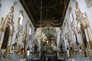 Interior of Igreja Nosso Senhor do Bonfim church, Salvador (Salvador de Bahia), Bahia, Brazil, South America