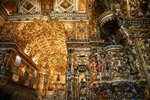 Opulence Prints: The interior of Igreja de Sao Francisco church