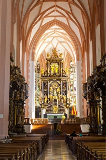Upper Austria Prints: Interior of the Imperial Abbey of Mondsee