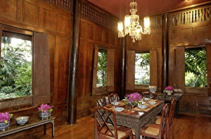 Interior of Jim Thompsons Thai House, Bangkok, Thailand, Southeast Asia, Asia