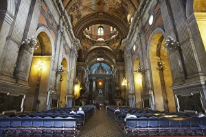 Stereotypically Brazilian Prints: Interior of Our Lady of Candelaria Church, Centro, Rio de Janeiro, Brazil, South America