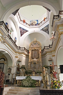 Puerto Vallarta Prints: Interior of The Lady of Guadalupe Church, Puerto Vallarta, Jalisco, Mexico, North America