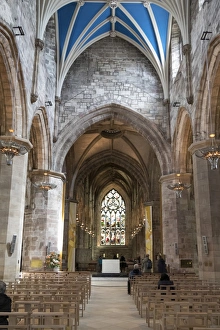 Cathedrals Prints: Interior looking east from the nave, St
