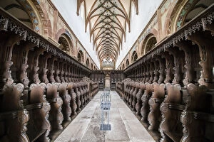Typically German Gallery: Interior of Maulbronn Monastery, UNESCO World Heritage Site, Baden Wurttemberg, Germany