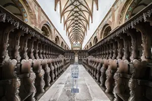 Typically German Prints: Interior of Maulbronn Monastery, UNESCO World Heritage Site, Baden Wurttemberg, Germany