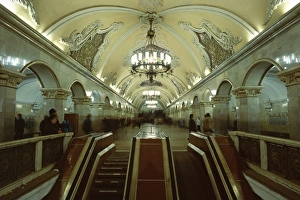 Hall Way Prints: Interior of a metro station