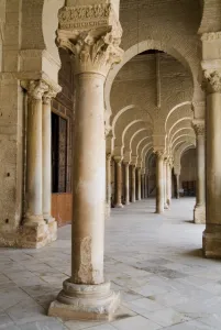 Kairouan Prints: Interior, Mosque Okba (the Great Mosque)