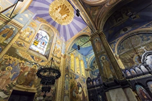 Bulgaria Prints: Interior murals and stained glass windows
