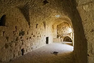 Images Dated 14th October 2007: Interior of Muslim military fort of Ajloun, Jordan, Middle East