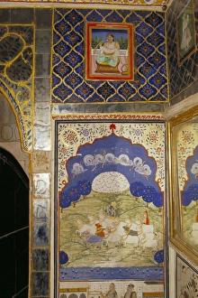 Images Dated 2nd August 2008: Interior detail of Nathmal Ki Havelis