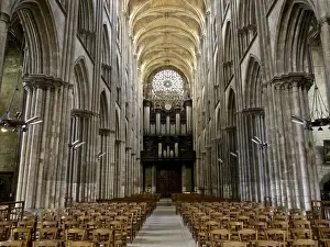 Chair Prints: Interior of Notre Dame cathedral