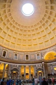 Roman Civilization Prints: Interior, The Pantheon, UNESCO World Heritage Site, Rome, Lazio, Italy, Europe