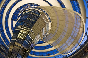 Reichstag Prints: Interior of Reichstag Parliament building, Berlin, Germany