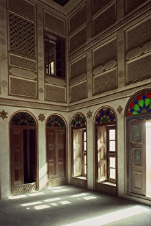 Interior of the restored house of Shaikh Isa, in the small village of Al Jasra