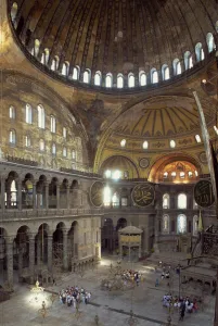 Muslim Prints: Interior of the Santa Sofia Mosque