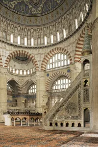 Images Dated 25th January 2000: Interior of the Selimiye Mosque