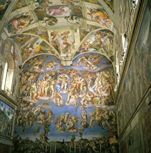 Images Dated 4th August 2008: Interior, Sistine Chapel