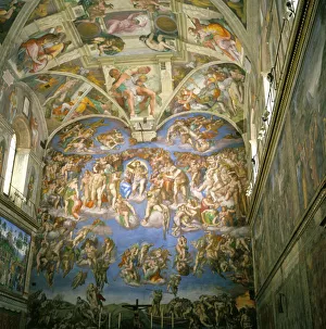 Images Dated 4th August 2008: Interior, Sistine Chapel
