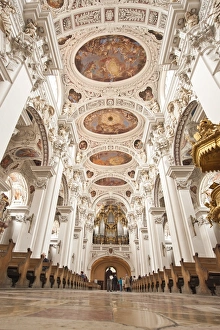 Opulence Prints: Interior of St. Stephans Cathedral in Passau, Bavaria, Germany, Europe