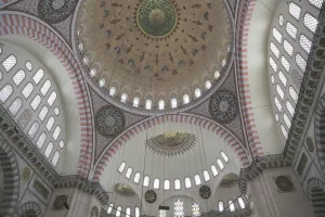 Islamism Prints: Interior, Suleymaniye Mosque, UNESCO World Heritage Site, Istanbul, Turkey, Europe