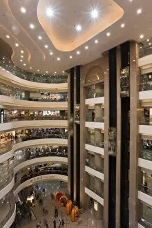 Interior of Times Square shopping mall, Wan Chai, Causeway Bay, Hong Kong, China, Asia