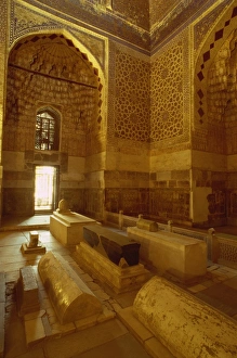 Interior of the tomb of Tamerlane, Gur Emir, Samarkand, Uzbekistan, Central Asia, Asia