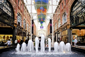 Arcade Prints: Interior of the Victoria Quarter Shopping Arcade, Leeds, West Yorkshire