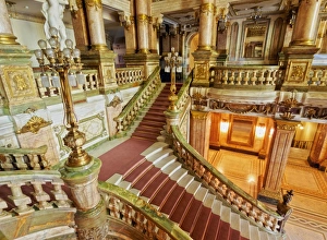 Theatres Prints: Interior view of the Theatro Municipal, Rio de Janeiro, Brazil, South America