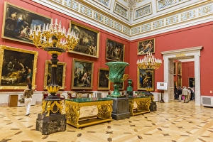 Palaces Prints: Interior view of the Winter Palace