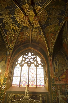 Polish Prints: Interior of Wawel Catherdral