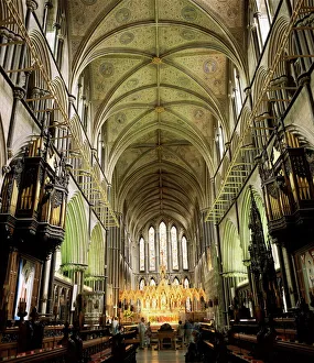 Interior of Worcester cathedral, Worcester, Hereford & Worcester, England