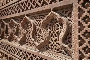 Images Dated 4th April 2009: Intricate carving, Qutb Complex, UNESCO World Heritage Site, Delhi, India, Asia