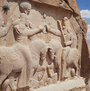 Naqsh I Rustam Prints: Investiture of Ardeshir I