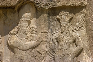 The Investiture of Narse by the goddess Anahit at Naqsh-e-Rustam