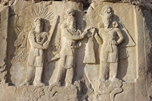 The Investiture of Sassanid monarch Ardashir II by