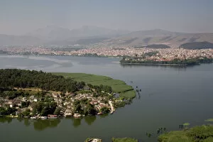Mist Collection: Ioannina, Lake Pamvotis and island, Epiros, Greece, Europe