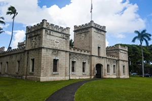 Pacific Islands Prints: Iolani Barracks, Honolulu, Oahu, Hawaii, United States of America, Pacific
