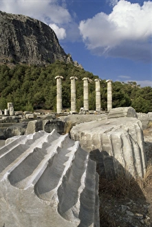 Athena Prints: Ionian temple to Athena and the Greek theatre
