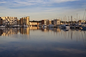 Ipswich Prints: Ipswich Marina at sunset, Ipswich, Suffolk, England, United Kingdom, Europe