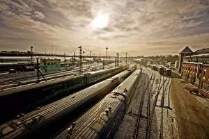 Images Dated 7th February 2009: Irkutsk Train Station, Siberia, Russia, Europe