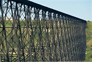 Iron Prints: The iron trestle rail bridge at Great Falls