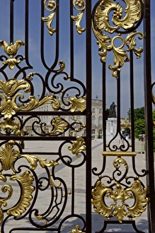 Images Dated 14th January 2008: Detail of ironwork, Place Stanislas, formerly Place Royale, built by Stanislas Leszczynski