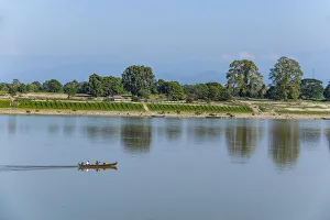 Adults Prints: Irrawaddy River in Myitkyina, Kachin state, Myanmar (Burma), Asia