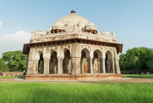 Landscaping Prints: Isa Khan Niyazi's Tomb in Humayun's Tomb Complex, Delhi, India, Asia