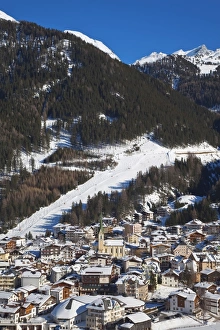 Roof Top Prints: Ischgl in winter, Tirol, Austrian Alps, Austria, Europe