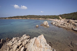 Inlet Prints: The island of Caprera, Maddalena Islands, Sardinia, Italy, Mediterranean, Europe