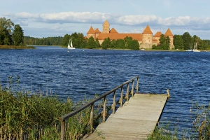 Island Castle of Trakai near Vilnius, Lithuania, Europe
